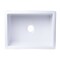 Alfi Brand 24" White Smooth Thick Wall Fireclay Sgl Bowl Farm Sink AB2418SB-W - alternate 9